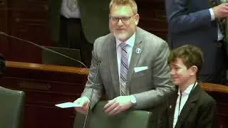 Rep. Hauter welcomes Phoenix Anderson as House page