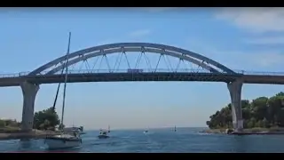 Na Vortexe zo Zatonu pod most Ždrelac do Božavy - Dugi Otok.