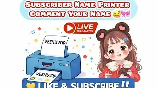 Writing Subscribers on Printer🖨️😍🎉