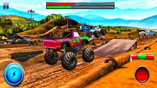 Monster Truck Mega Ramp Racing 3D - Game Play 