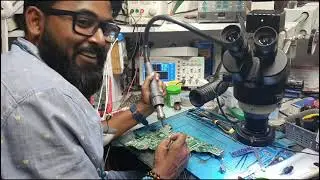 Live board Repairing in Classroom. How to Remove short circuit in adapter line in few seconds.