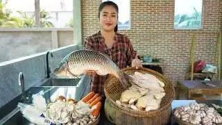 Countryside Vlog: Delicious fish and chickens cooking - Country style food cooking