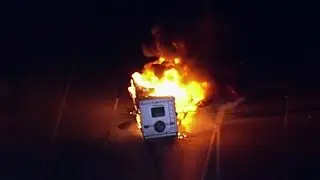 Police Chase With RV Ends With Fire