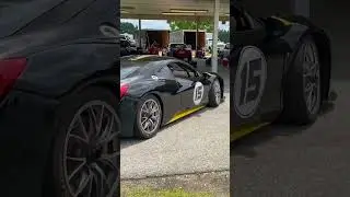 Ferrari 458 Racecar! We see lots of supercars at Carolina Motorsports Park #ferrari #supercar #short