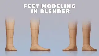 Low Poly Feet Modeling In Blender 2.9 (Simple and Quick)