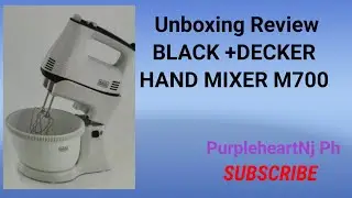 Unboxing Review Black +Decker Hand Mixer M700 / PurpleheartNj Ph