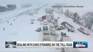 Indiana Toll Road sees unusual number of multi-vehicle pileups amid harsh winter conditions