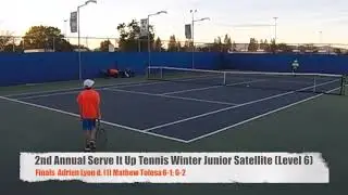 USTA Serve it Up Tennis Tournament  1.20.18 - WIN! Adrien Lyon