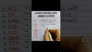 Computer related abbreviations #treadingvideo#onlineeslteaching #english education