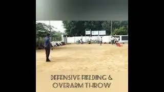 Defensive fielding practice session 🏏 overarm Throw