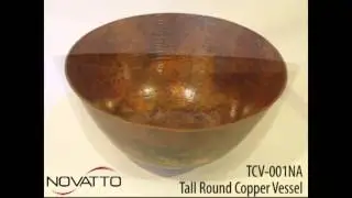 Novatto Copper Vessel - TCV-001NA - Hammered Copper Sink