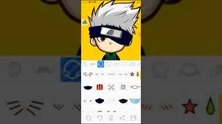 criando o kakashi no super mui cartoon avatar maker