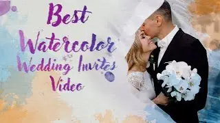 Watercolor Indian Wedding Invitation Video. (AK009)