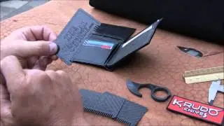 KRUDO Knives Carbon Fiber Ultimate defensive Card