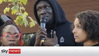 Stormzy joins protesters demanding justice for Chris Kaba