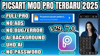 New Updates!! PICSART MOD PRO TERBARU 2025  || PICSART MOD #capcut  #tutorial  #edit 