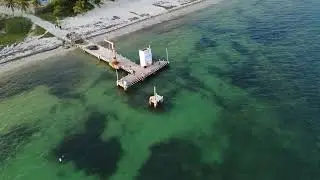 DJI Mini 4K footage - Fishing Pier near Cancun, Mexico (1080p)
