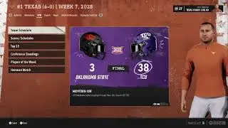 NCAA Dynasty Regular Season vs. BAMA