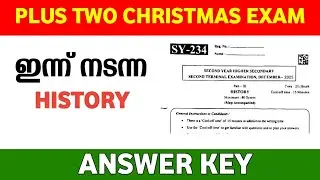 Plus Two History Christmas Exam Answer Key 2025 | Plus Two History Second Terminal Exam Answer Key