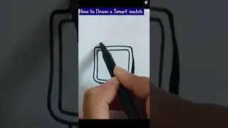 How to Draw a Smart watch. @EasyArtFlow #howtodraw#easydrawing  #viral #youtube #shorts