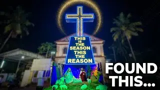 Biggest crib in Goa at St Anthony Chapel Deussa Chinchinim #goanvlogger #goa #stanthonyofpadua