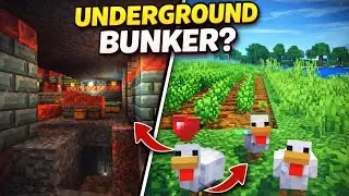 Minecraft PS4 Survival Ep 2 | Caves & Underground Bunkers