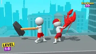 Draw Weapon 3D (Level 1-5) Android Gameplay