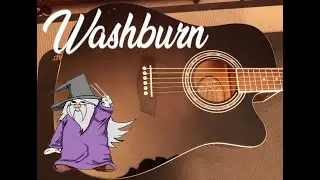 Washburn WA90CETB Dreadnought Acoustic - Full Setup with Fret Level, Crown, Polish