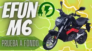 Efun M6 la moto eléctrica que te arrancará una sonrisa!!