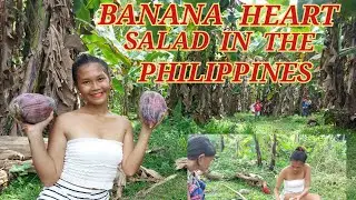 BANANA HEART ❤️ SALAD IN THE PHILIPPINES 🇵🇭 #HEART#SALAD#PROVINCEGIRL#DUMAGUETTE#PHILIPPINES