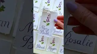 My biggest wedding project of the year! Handpainted wedding place cards 💍 #wedding #watercolour