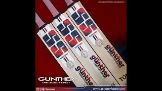 SS GUNTHER Cricket Bat (Red)2024- LONG BLADE -UNBOXING & REVIEW VIDEO