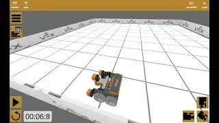 Going around the corners with VEX VR robot.