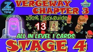 Verge Guardians Chapter 3 Stage 4 (All Level 1 Cards) | Lords Mobile Vergeway Chapter 3 Stage 4