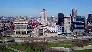 St Louis Aerial Drone Photography and Video for Pointe 400 Downtown STL