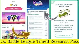 Go Battle League Timed Research Pass Pokemon Go | Pokemon Go Today Research | Pokemon Go New Event