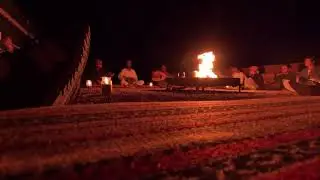 Traditional Bedouin Music | Outdoor Fire Pit In Wadi Rum Candles Camp, Jordan |&nbsp;4K