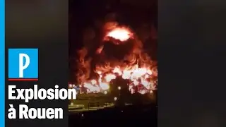 Incendie à Rouen : les images de l’usine chimique Lubrizol en flammes