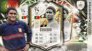 94 ICON MOMENTS EUSEBIO PLAYER REVIEW. HE JUST DOESN'T MISS! FIFA 22 ULTIMATE TEAM
