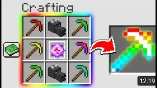 HOW To CRAFT The ULTIMATE PICKAXE In MINECRAFT (Overpowered)