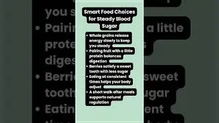 Steady Blood Sugar After 60 #seniorhealthtips #seniorwellness