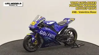 Diecast 1/18 Valentino Rossi 2004 | Yamaha YZR-M1 | Leo Models