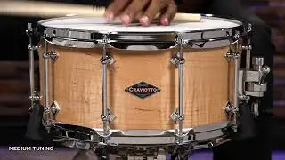 Craviotto 14x6.5 Custom Shop Curly Maple Snare Drum (CRCUS1465CMNI)
