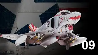 Episode 9 - F-4B Phantom II (Финал! Постшейдинг/Везеринг) 1/48 Academy