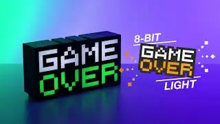 Game Over Light - Lampara Game Over 8 Bit Pixel Gaming - LED Icon (Stargames)