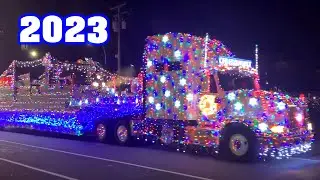 2023 Xmas Truck Parade #Xmas #parade #CHRISTMAS #TRUCKS #lightshow