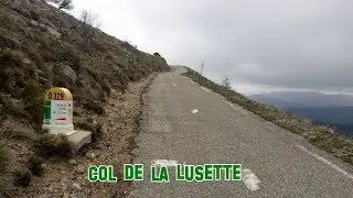 Montée à vélo du col de la Lusette depuis Pont d' Hérault   Gard