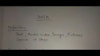 #Data #DBMS #Educationa Video #definition of data