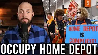Активисты по борьбе с иммиграцией оккупировали магазин Home Depot в Лос-Анджелесе, выпустив акцию...