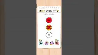 Pick the red ❌, yellow 🟡| Brain test level 54